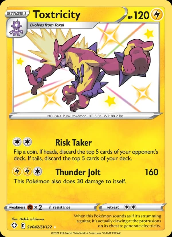 Toxtricity — Shining Fates, Shiny rare