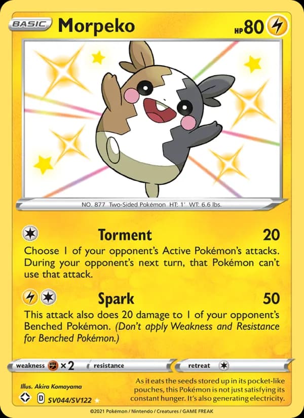 Morpeko — Shining Fates, Shiny rare