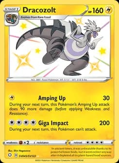 Dracozolt — Shining Fates — Shiny rare