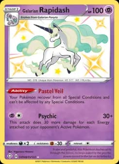 Galarian Rapidash — Shining Fates — Shiny rare