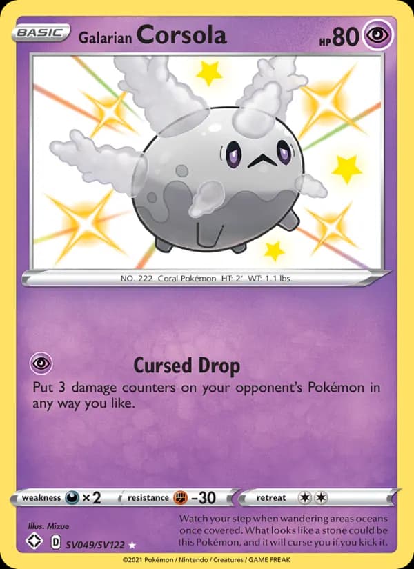 Galarian Corsola — Shining Fates, Shiny rare