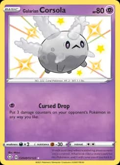 Galarian Corsola — Shining Fates — Shiny rare