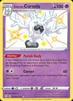 Galarian Cursola — Shining Fates — Shiny rare