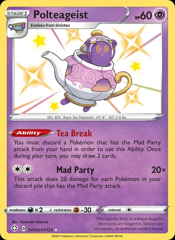 Polteageist — Shining Fates, Shiny rare