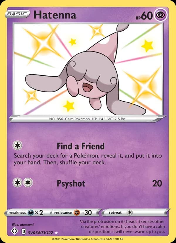 Hatenna — Shining Fates, Shiny rare