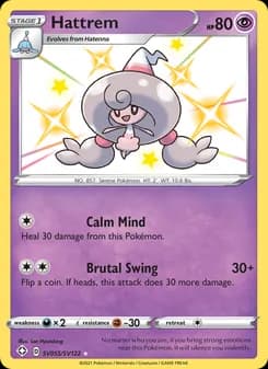 Hattrem — Shining Fates — Shiny rare