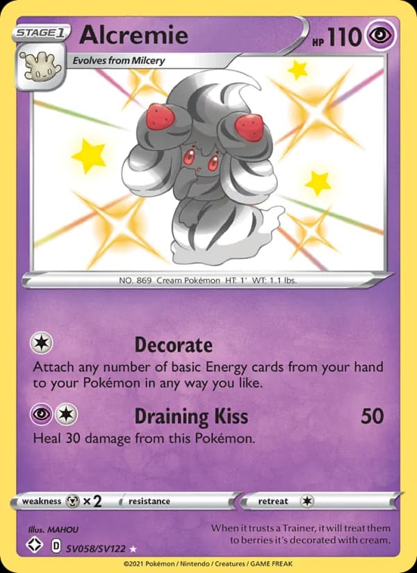 Alcremie — Shining Fates, Shiny rare