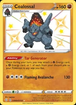 Coalossal — Shining Fates — Shiny rare
