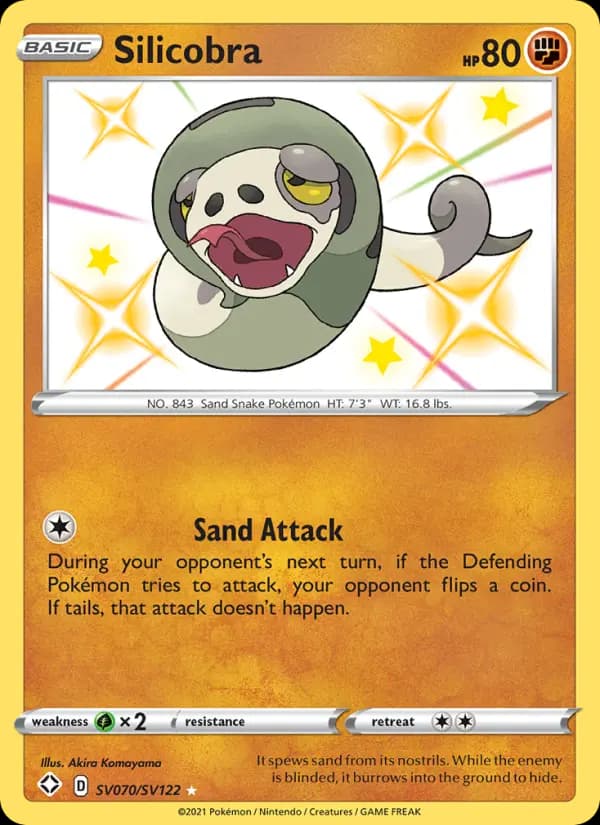Silicobra — Shining Fates, Shiny rare