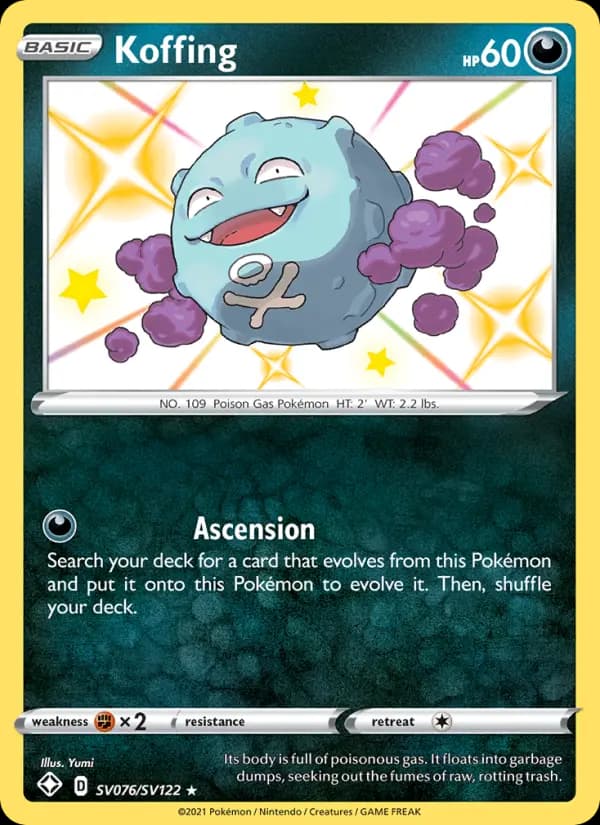 Koffing — Shining Fates, Shiny rare