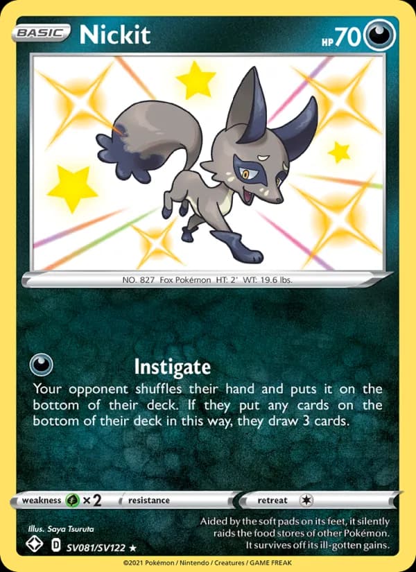 Nickit — Shining Fates, Shiny rare