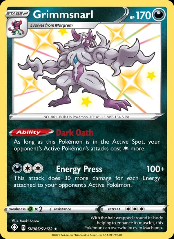 Grimmsnarl — Shining Fates, Shiny rare