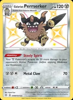 Galarian Perrserker — Shining Fates — Shiny rare