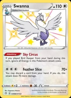 Swanna — Shining Fates — Shiny rare