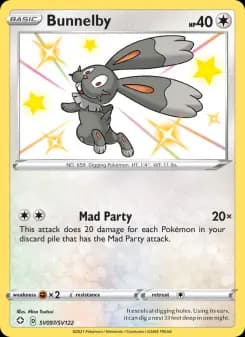 Bunnelby — Shining Fates — Shiny rare