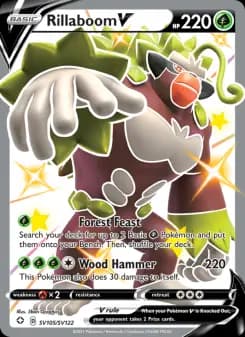 Rillaboom V — Shining Fates — Shiny rare V
