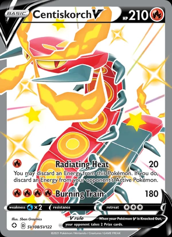 Centiskorch V — Shining Fates, Shiny rare V