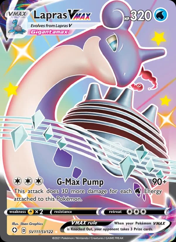 Lapras VMAX — Shining Fates, Shiny rare VMAX