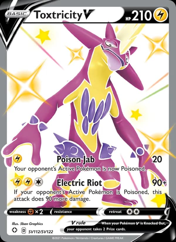 Toxtricity V — Shining Fates, Shiny rare V