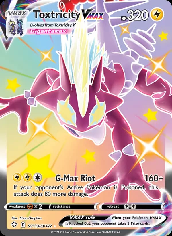 Toxtricity VMAX — Shining Fates, Shiny rare VMAX
