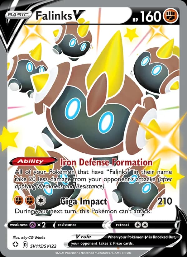 Falinks V — Shining Fates, Shiny rare V