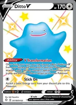 Ditto V — Shining Fates — Shiny rare V