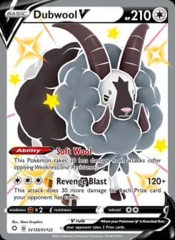 Dubwool V — Shining Fates — Shiny rare V