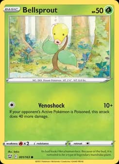 Bellsprout — Battle Styles — Common