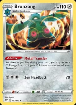 Bronzong — Battle Styles — Holo Rare