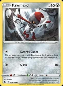 Pawniard — Battle Styles — Common