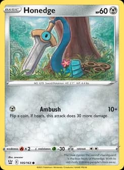 Honedge — Battle Styles — Common