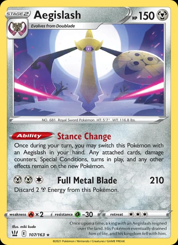Aegislash — Battle Styles, Holo Rare
