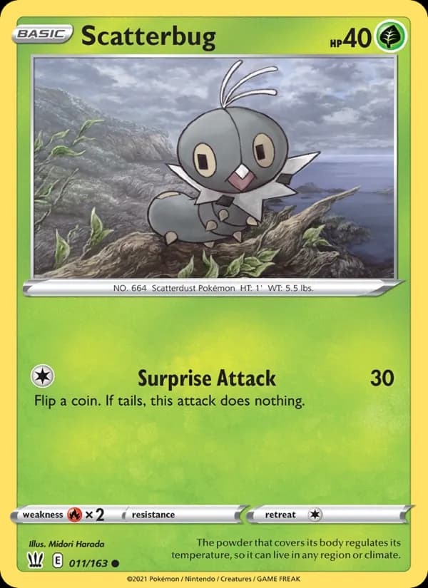 Scatterbug — Battle Styles, Common