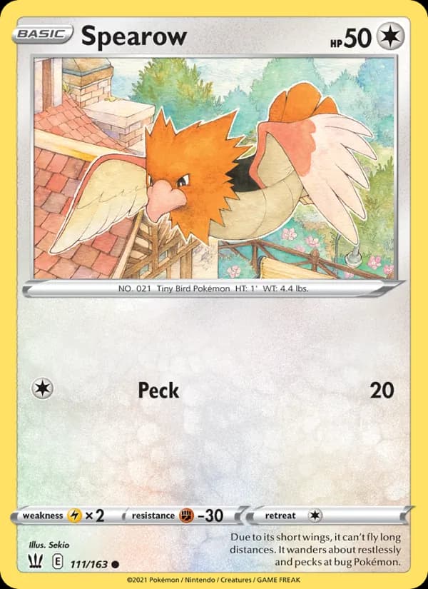 Spearow — Battle Styles, Common