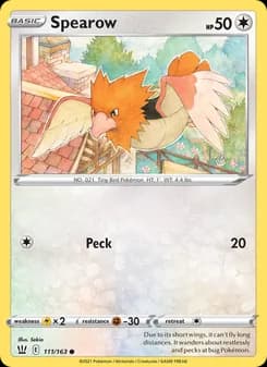 Spearow — Battle Styles — Common