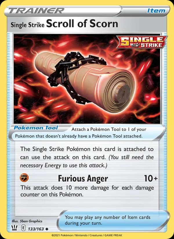 Single Strike Scroll of Scorn — Battle Styles, Uncommon