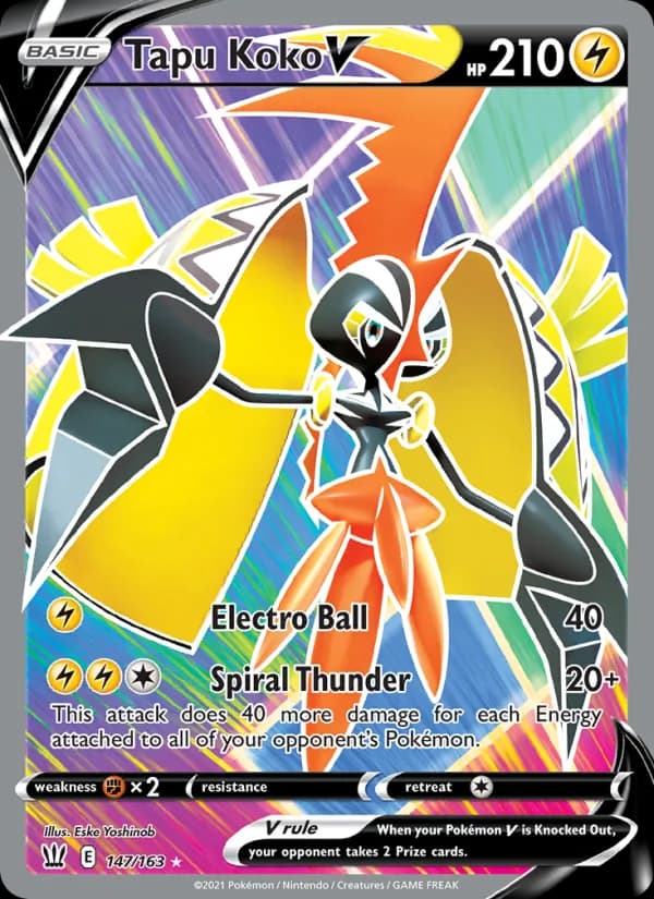 Tapu Koko V — Battle Styles, Ultra Rare