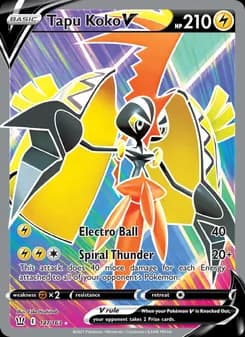 Tapu Koko V — Battle Styles — Ultra Rare