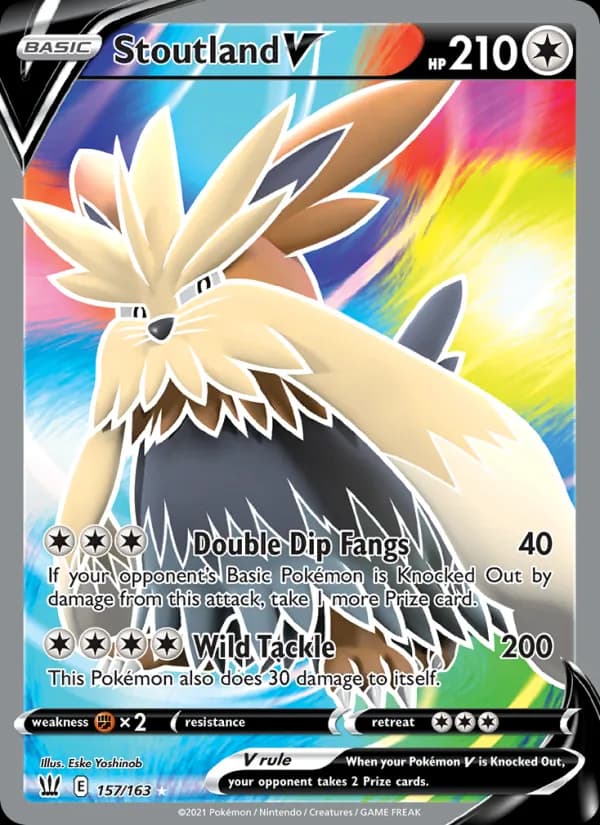 Stoutland V — Battle Styles, Ultra Rare