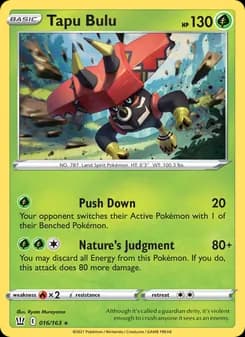 Tapu Bulu — Battle Styles — Holo Rare