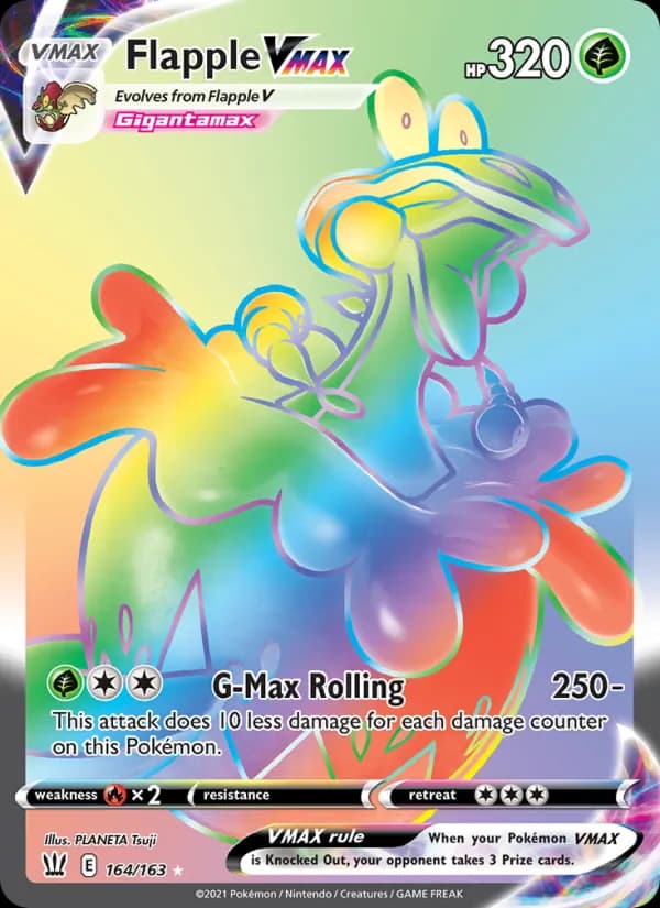 Flapple VMAX — Battle Styles, Secret Rare