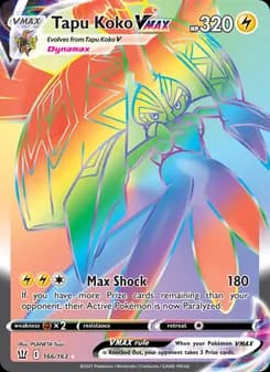 Tapu Koko VMAX — Battle Styles — Secret Rare
