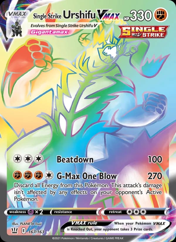 Single Strike Urshifu VMAX — Battle Styles, Secret Rare