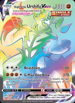 Single Strike Urshifu VMAX — Battle Styles — Secret Rare