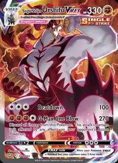 Single Strike Urshifu VMAX — Battle Styles — Secret Rare