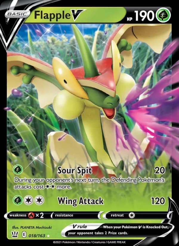 Flapple V — Battle Styles, Holo Rare V
