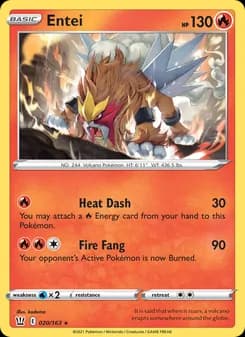 Entei — Battle Styles — Holo Rare