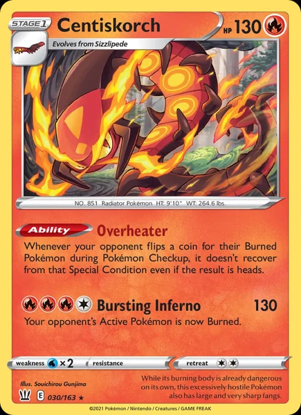 Centiskorch — Battle Styles, Rare