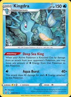 Kingdra — Battle Styles — Holo Rare