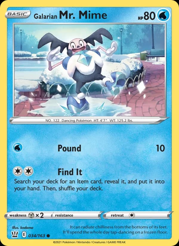 Galarian Mr. Mime — Battle Styles, Common
